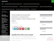 Tablet Screenshot of legaldocspro.net